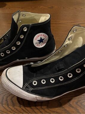 Converse Black and White High Top Sneakers